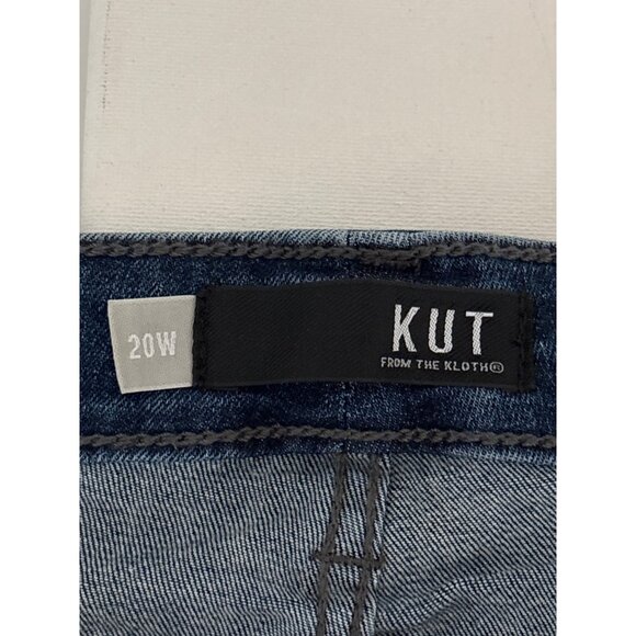 Kut from the Kloth Jeans Plus 20W Boyfriend Distressed Blue Denim Stretch Casual - Picture 4 of 15